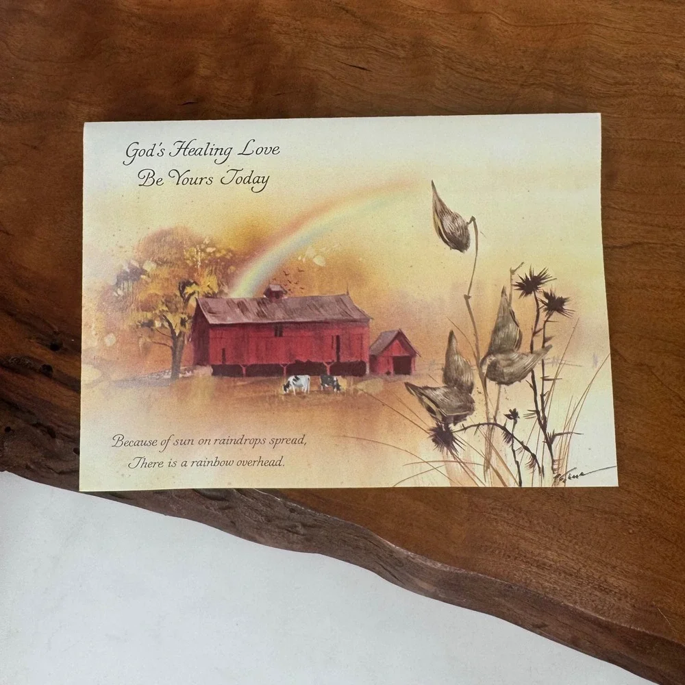 Vintage Sunshine Line Get Well Scripture Text Cards Set of 9 Cards and Envelopes